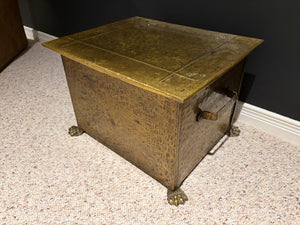 Vintage Metal Coal Box