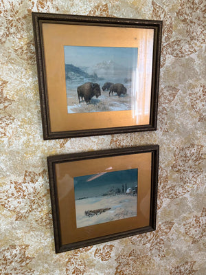 Pair Framed Prints