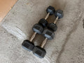Hexagonal Rubber Dumbbells Lot