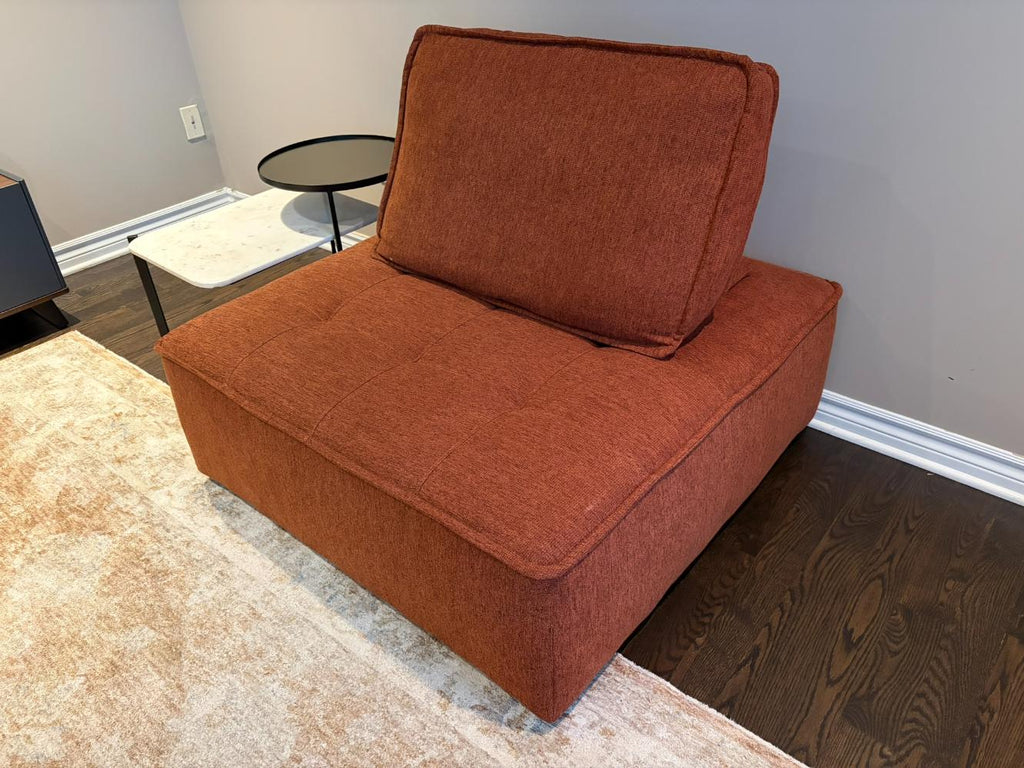 Structube LEON Rust Modular Accent Chair Lot #2