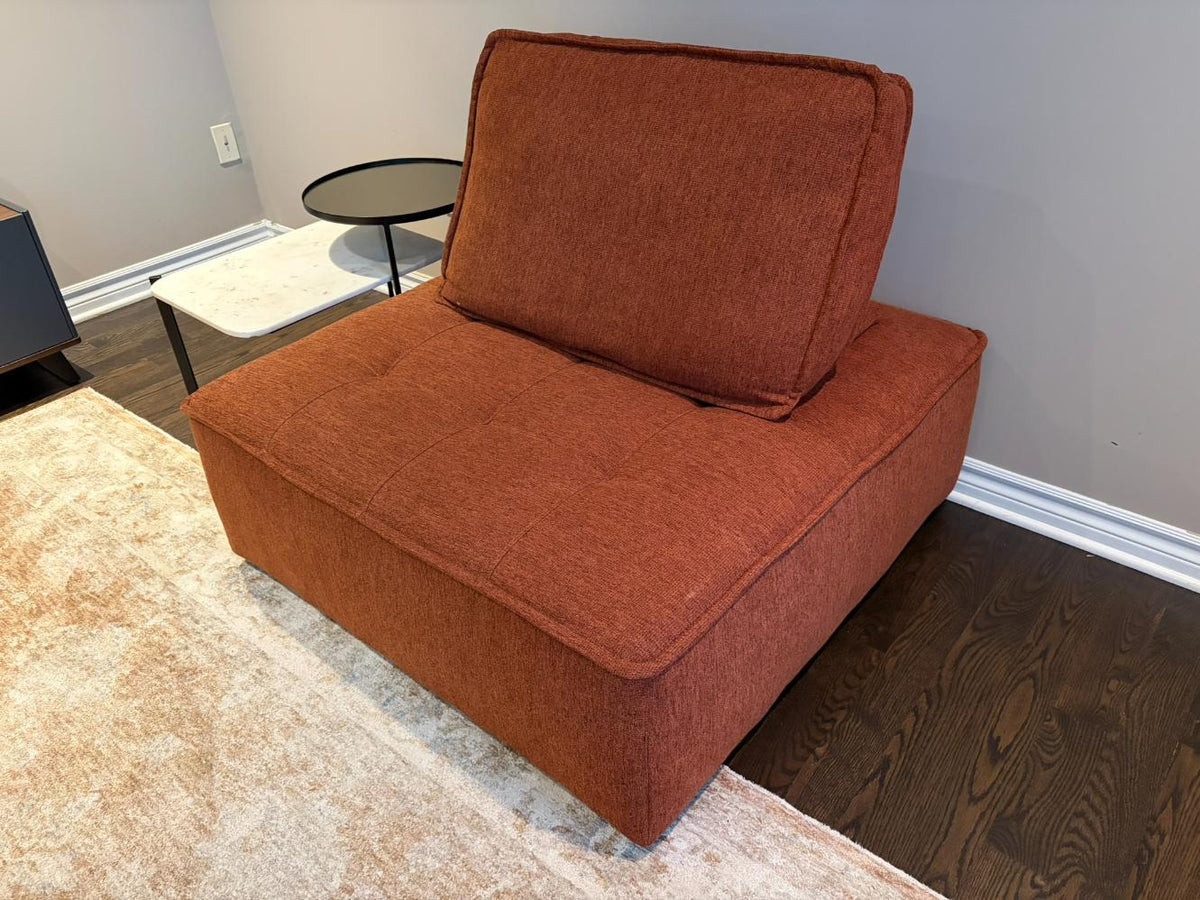 Structube LEON Rust Modular Accent Chair Lot #2