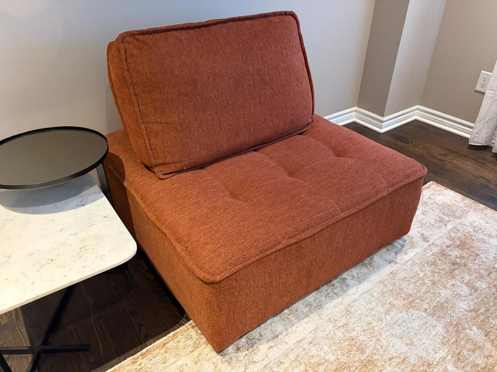 Structube LEON Rust Modular Accent Chair Lot #2
