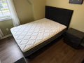 Sleep Country Queen Size SOHO Airscape Platform Bed with CORALIE Legless Headboard & Kingsdown Studio Mattress