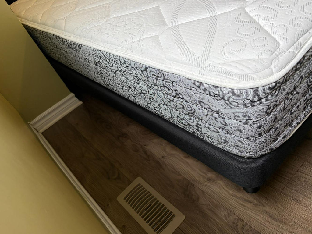 Sleep Country Queen Size SOHO Airscape Platform Bed with CORALIE Legless Headboard & Kingsdown Studio Mattress