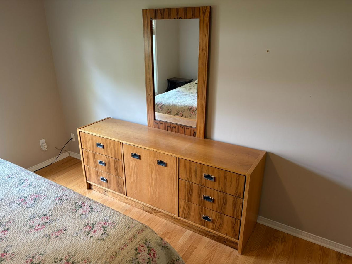 Mirrored Vanity Dresser Lot #1 (Mid-Century Modern)