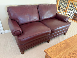 Barrymore Authentic Leather Loveseat