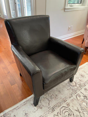 Leather Accent Armchair Lot #1