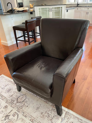 Leather Accent Armchair Lot #2