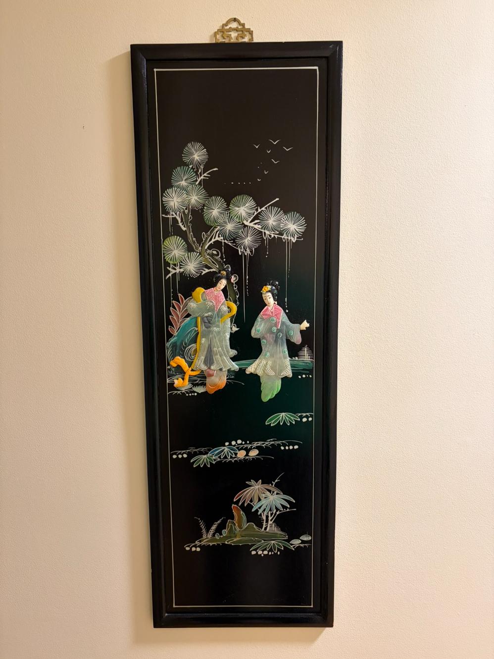 Asian Lacquer Wall Panel