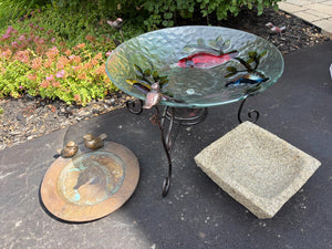 Misc. Bird Bath Lot