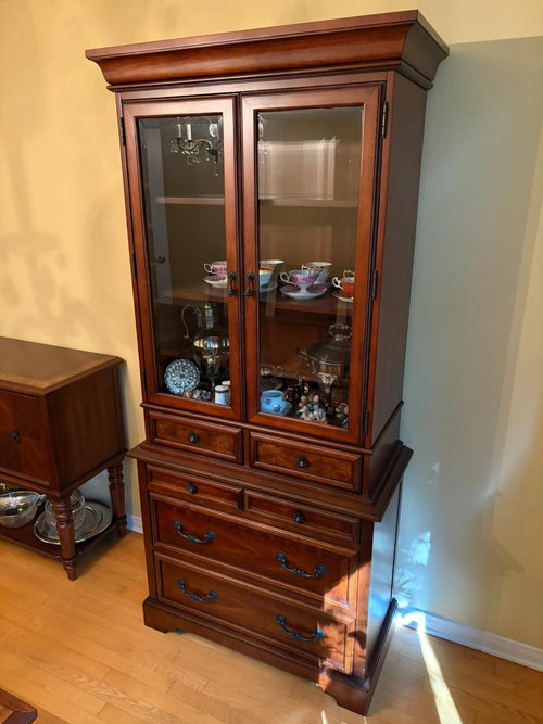 2 Piece Display Cabinet