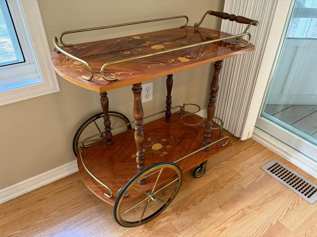 Inlaid Bar Cart
