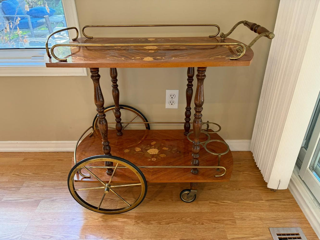 Inlaid Bar Cart