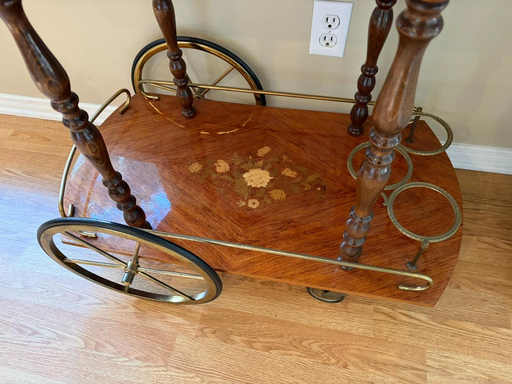 Inlaid Bar Cart