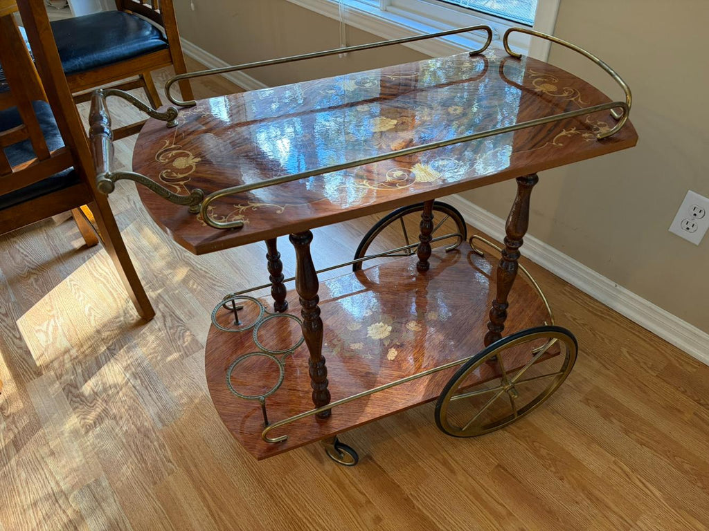 Inlaid Bar Cart