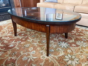 Thomasville Glass Top Coffee Table