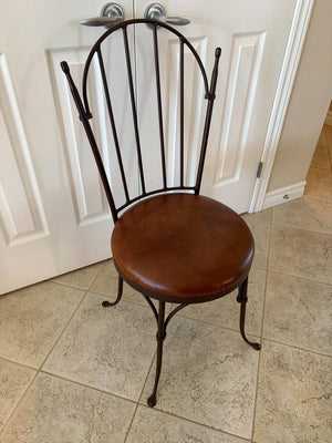 Single Wrought-Iron Dining Chair