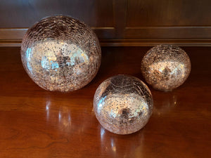 Set of 3 Decorative Pink Balls