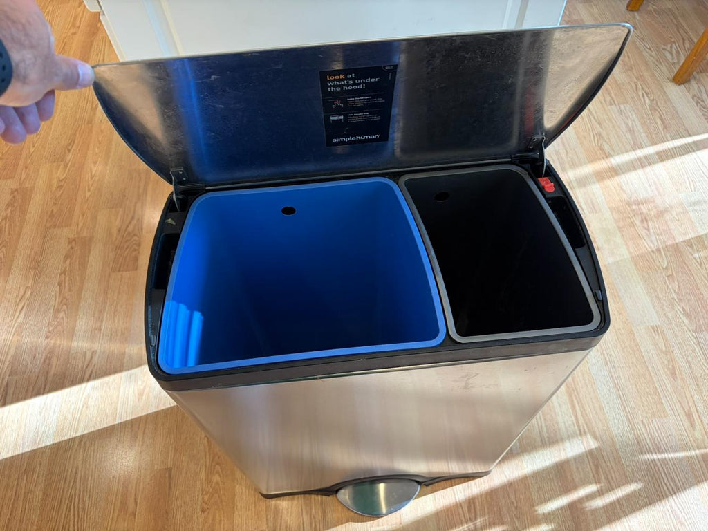 SimpleHuman Dual Recycling and Trash Can