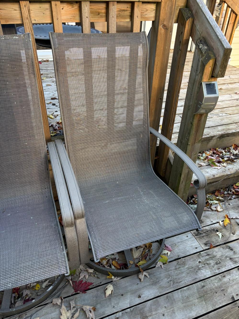 Pair Rocking Patio Armchairs