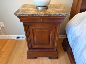 Single Thomasville Marble Top Nightstand Lot #2