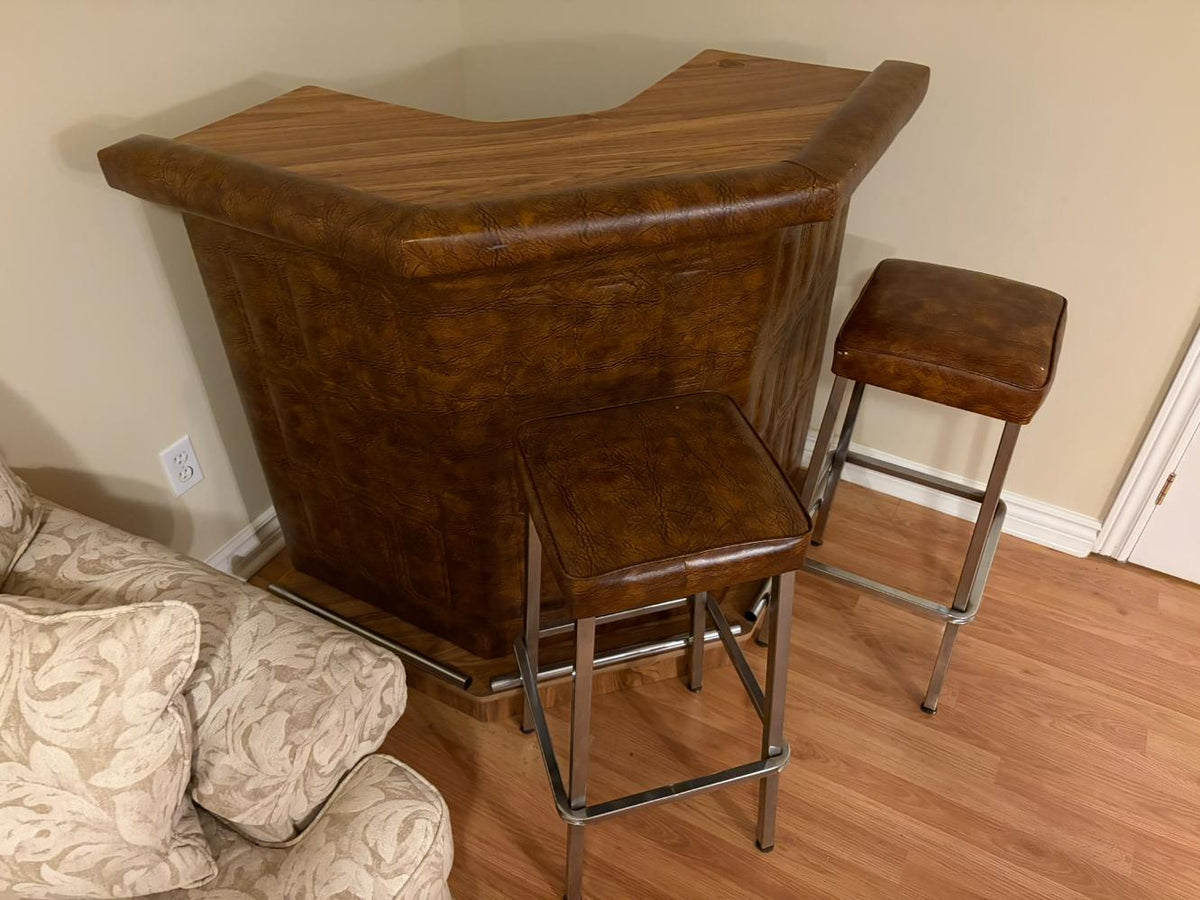 Bar with Pair Stools