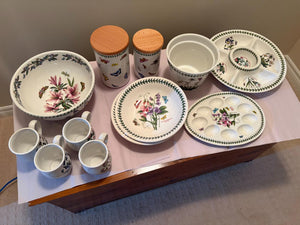 Portmeirion Botanic Garden Earthenware Set (Dishwasher & Microwave Safe)