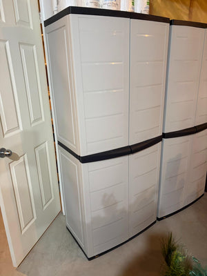 Plastic Storage Cupboard Lot #1