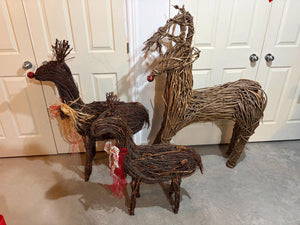 Large Reindeer Decoration Lot