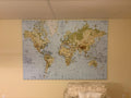 Large Framed World Map