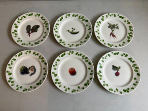 Set of 6 Pinknash Abbey Pottery Plates