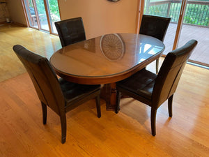 Glass Top Dining Set