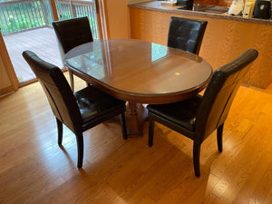 Glass Top Dining Set