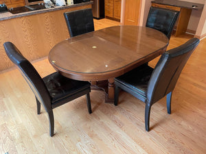 Glass Top Dining Set