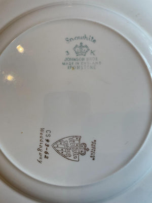 Johnson Bros. Snow White English Ironstone China Set
