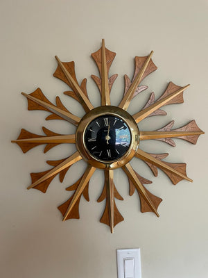 Sunburst Wall Clock