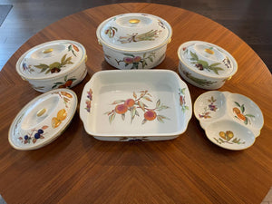 Royal Worcester Evasham Porcelain Lot
