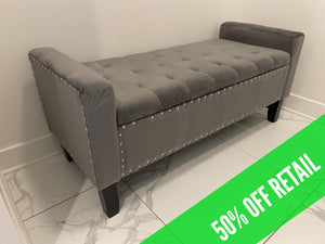 Wayfair Arguello Velvet Storage Bench