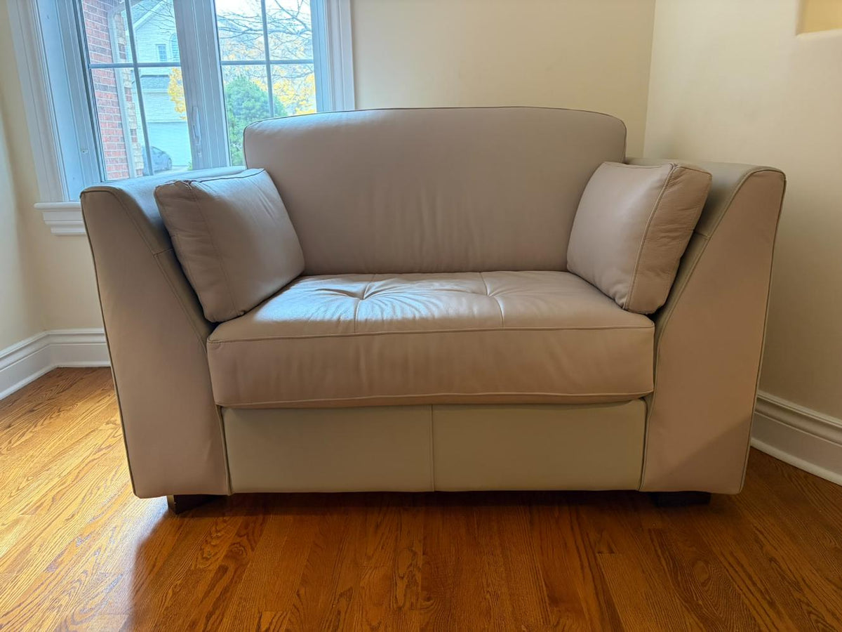 Authentic Leather Loveseat