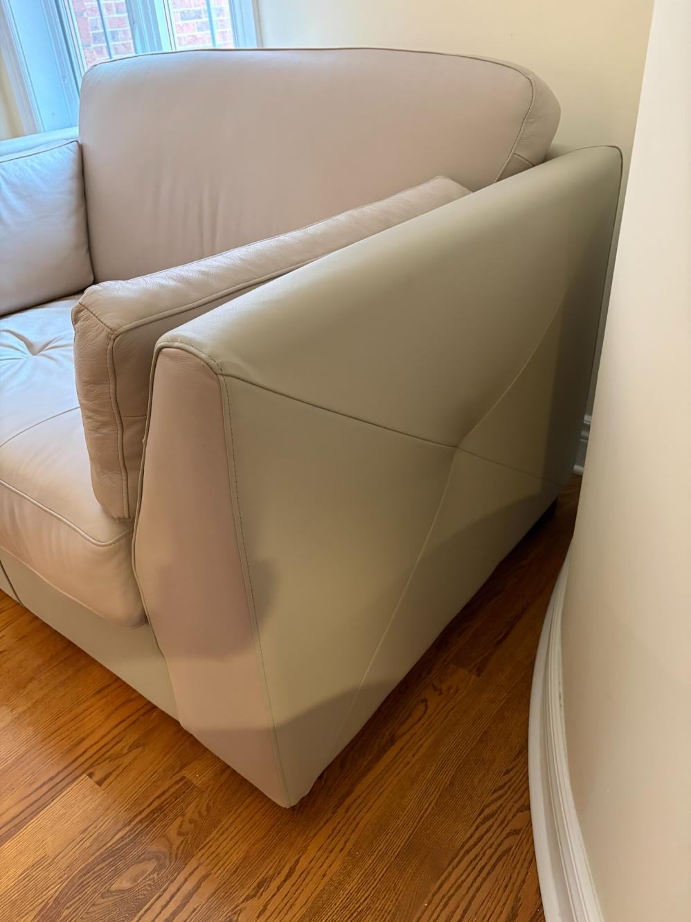 Authentic Leather Loveseat
