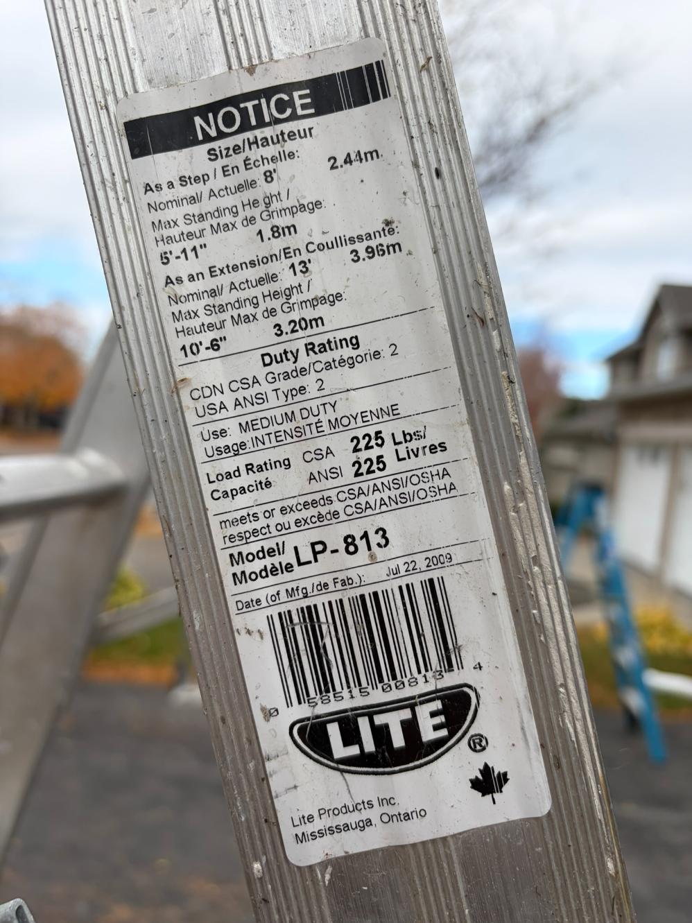 LITE Extension Ladder LP-813