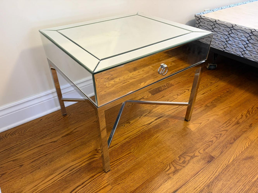 Mirrored Nightstand
