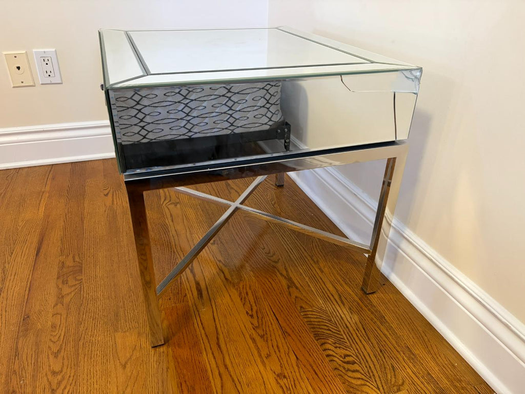 Mirrored Nightstand