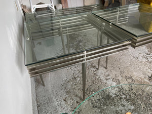 Single Plate Glass End Table Lot #2