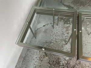 Single Plate Glass End Table Lot #2