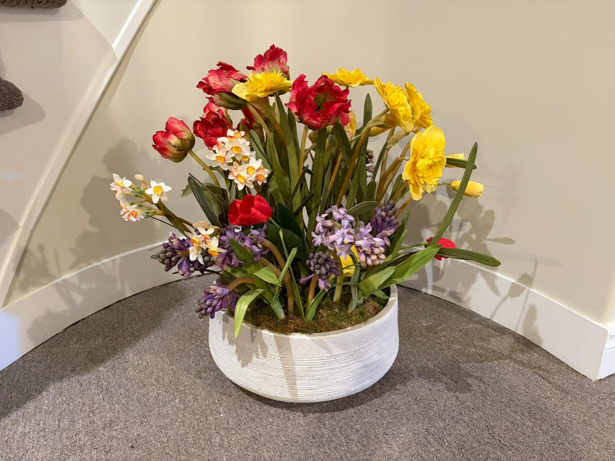 Faux Potted Flowers