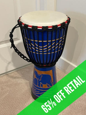 Iotmusic Djembe Mahogany Goatskin African Bongo Drum