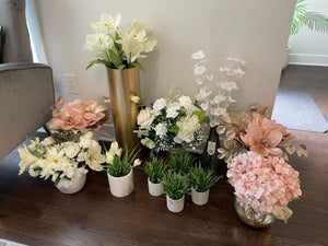 Faux Potted Plants Lot