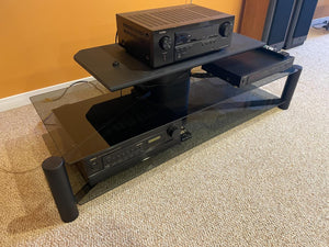 Glass Television Stand (Contents Not Included)
