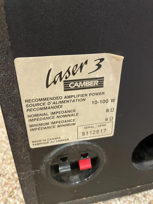Pair Camber Bookshelf Speakers Laser 3